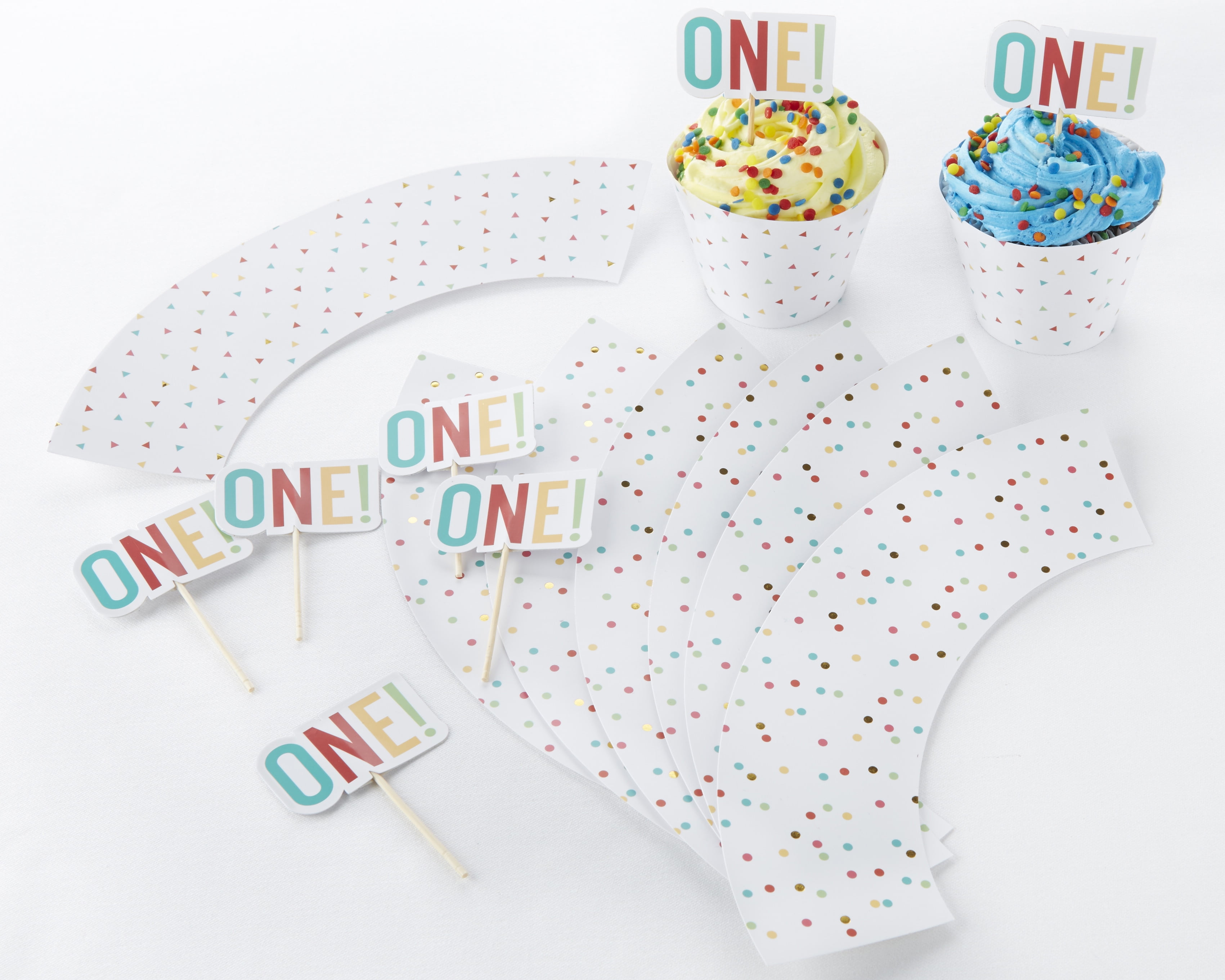 Kate Aspen 28273BL 1st Birthday Cupcake Kit