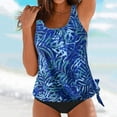 thumbnail image 2 of Maillot de Bain Tankini Rétro Imprimé Taille Haute Conservateur pour Femmes - Hontri, 2 of 5
