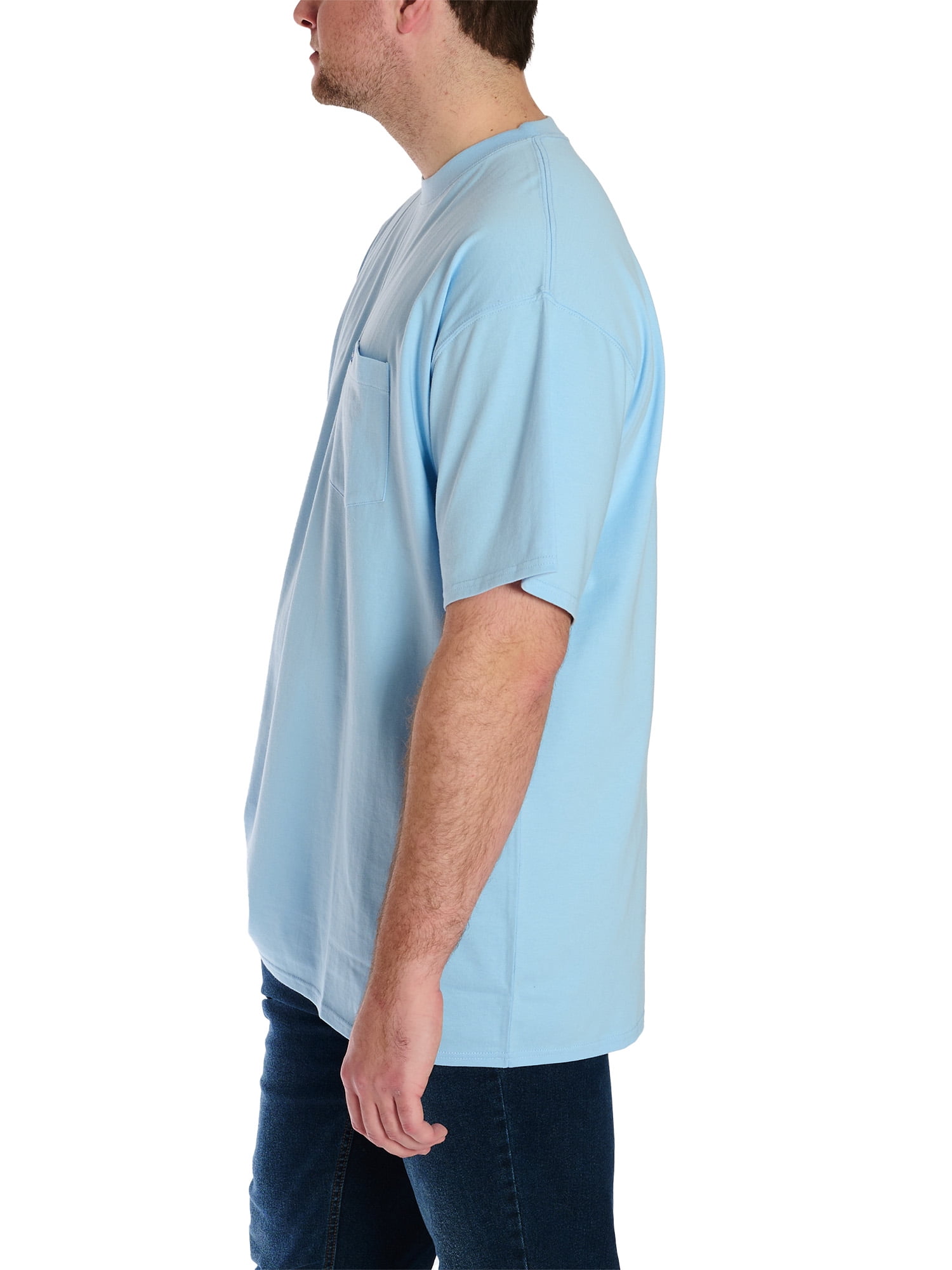 Wrangler Men's Big and Tall Pocket Tee ,Big size up to 6XL and Tall size up to 5XT