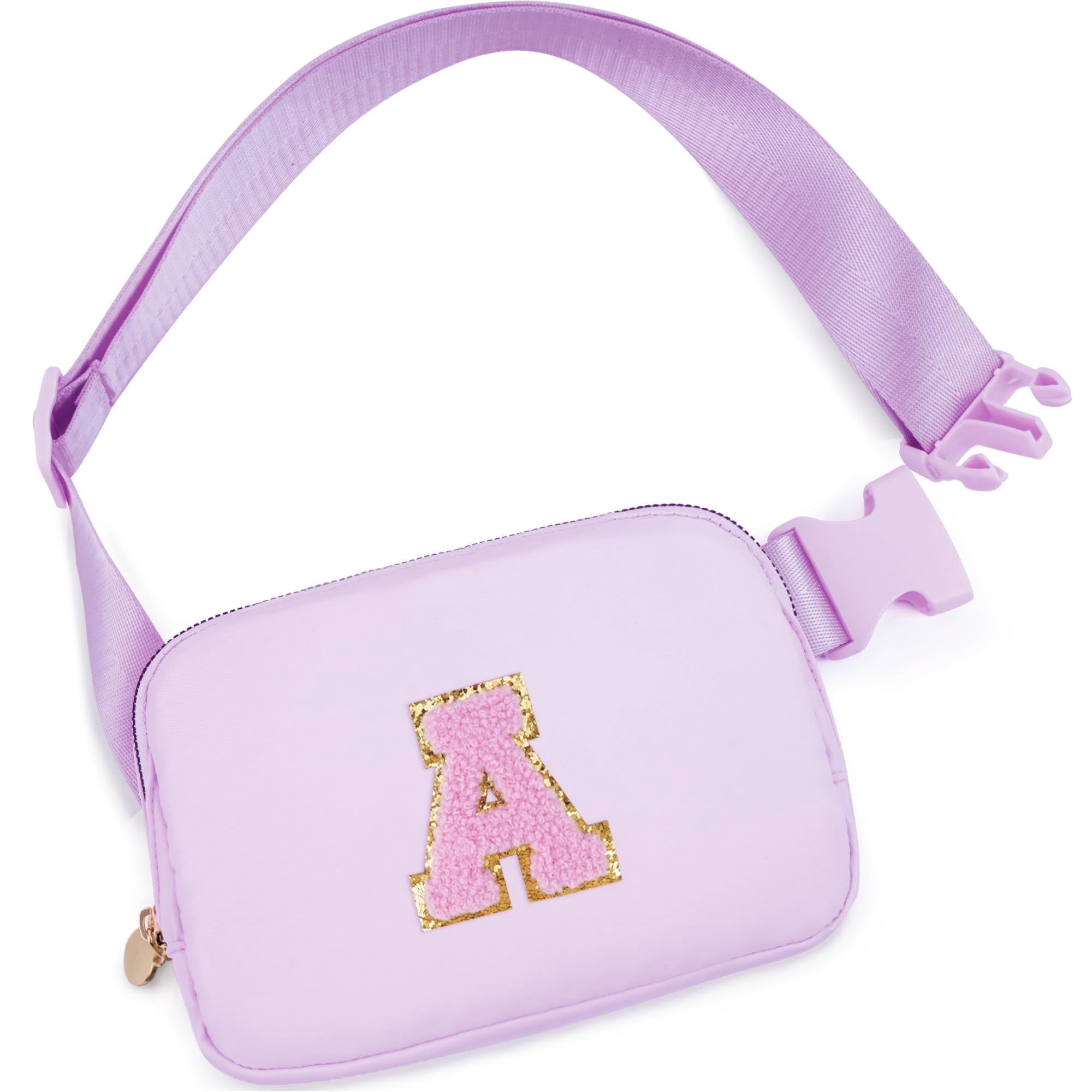 DAKIMOE Fanny Packs Purse Crossbody Belt Bag Waist Packs with Letter 4 5 6 7 8 9 10 11 12 13 Year Old Personalized Birthday Gift for Christmas Teens Sister Her