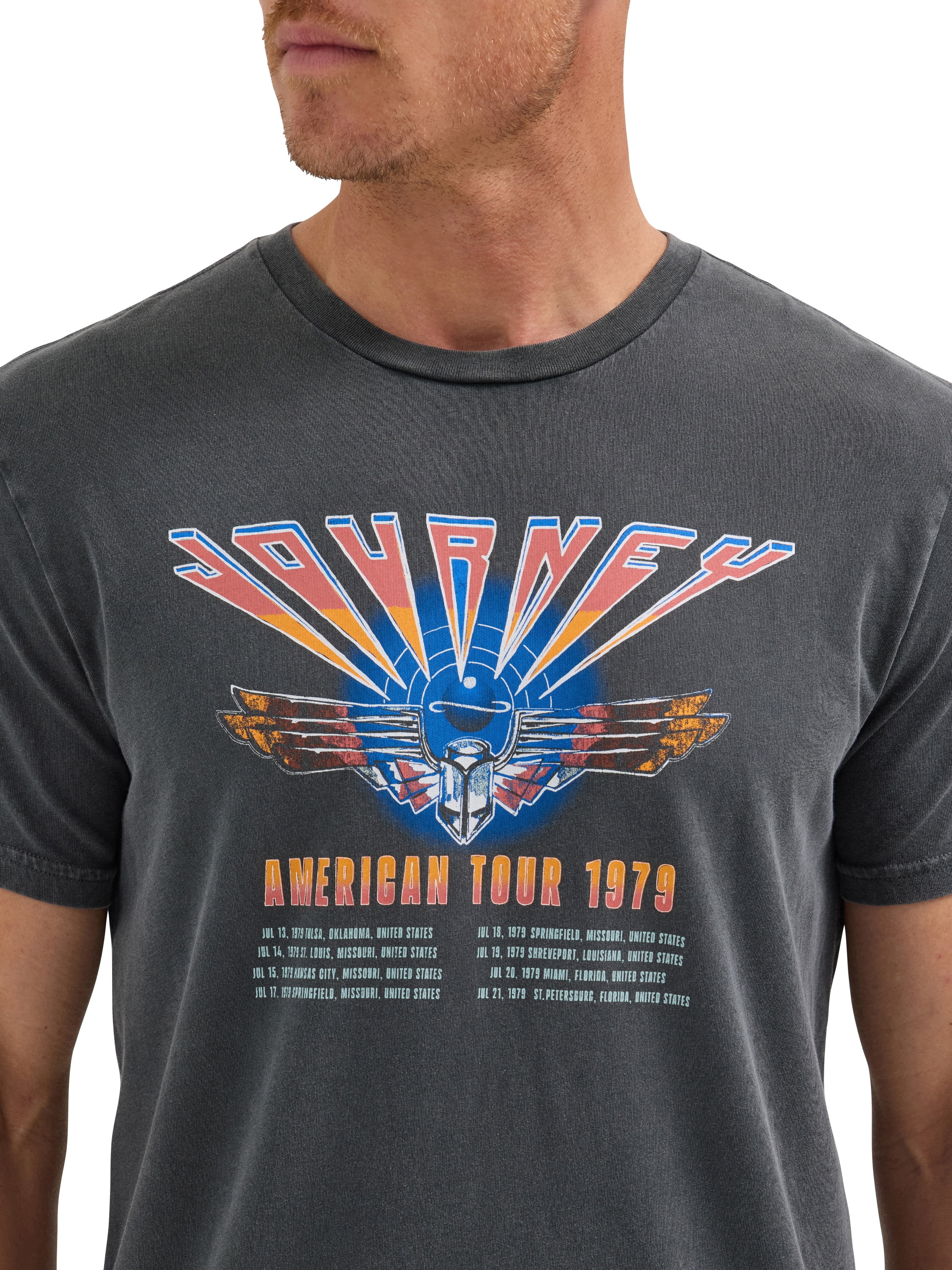 Wrangler® Men's Short Sleeve Journey Graphic Band Tee, S-3XL