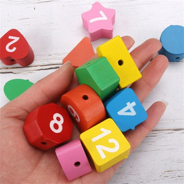 Clock Blocks Matching Puzzles Different Shapes Colors Teaching