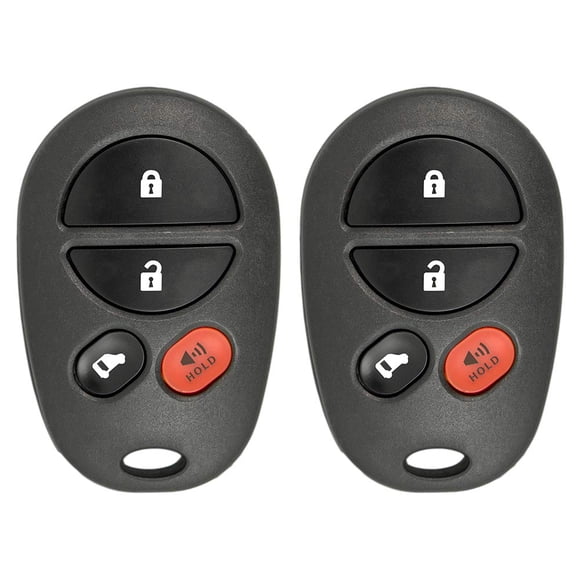 Keyless2Go Repuesto para mando a distancia de entrada sin llave para Toyota Sienna con FCC ID GQ43VT20T (paquete de 2)