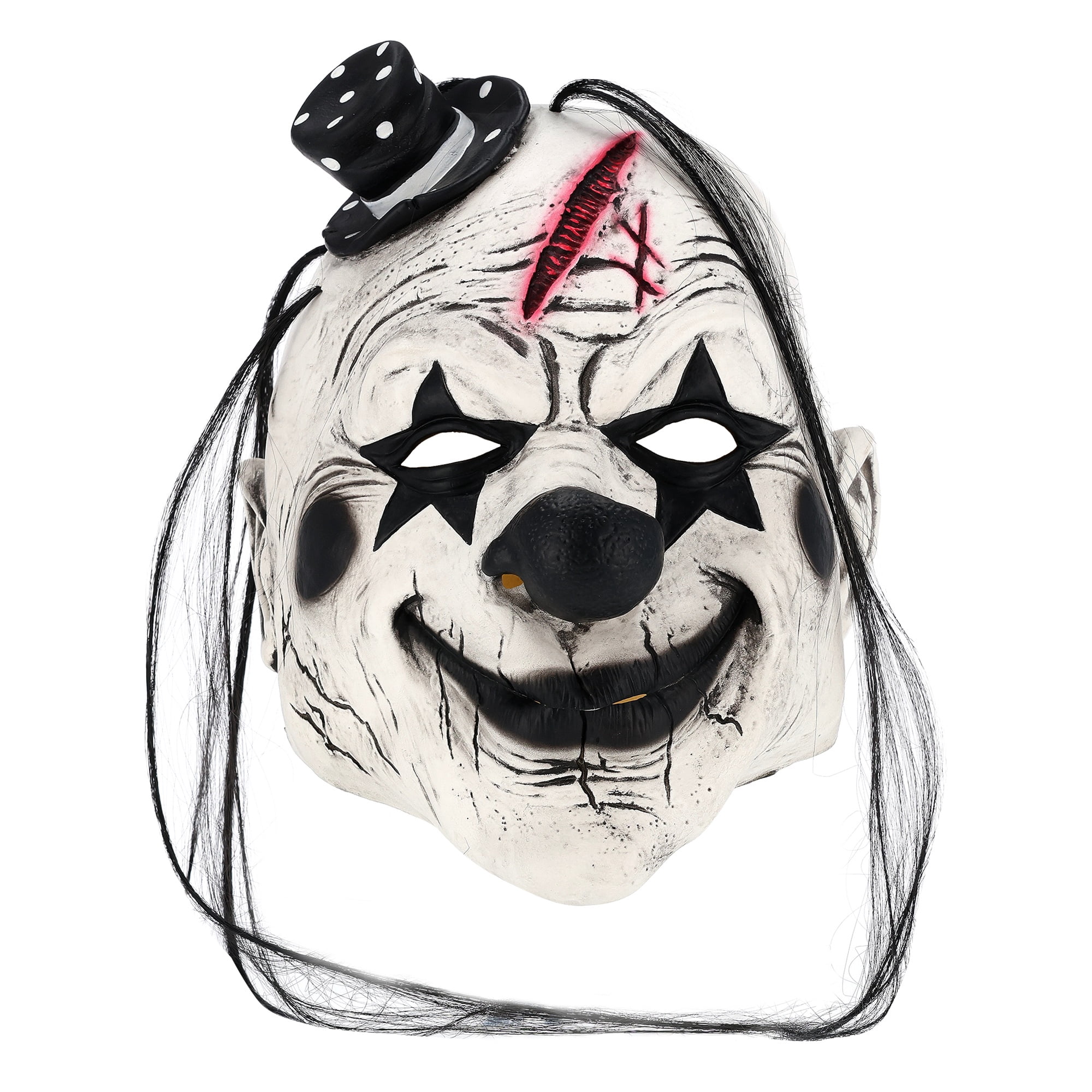 Horror Clown Mask Costume Accessory for Adults, Multicolor, Halloween by Way To Celebrate