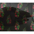 thumbnail image 4 of oneOone Viscose Chiffon Fabric Leaves & Floral Block Print Sewing Fabric BTY 42 Inch Wide, 4 of 4