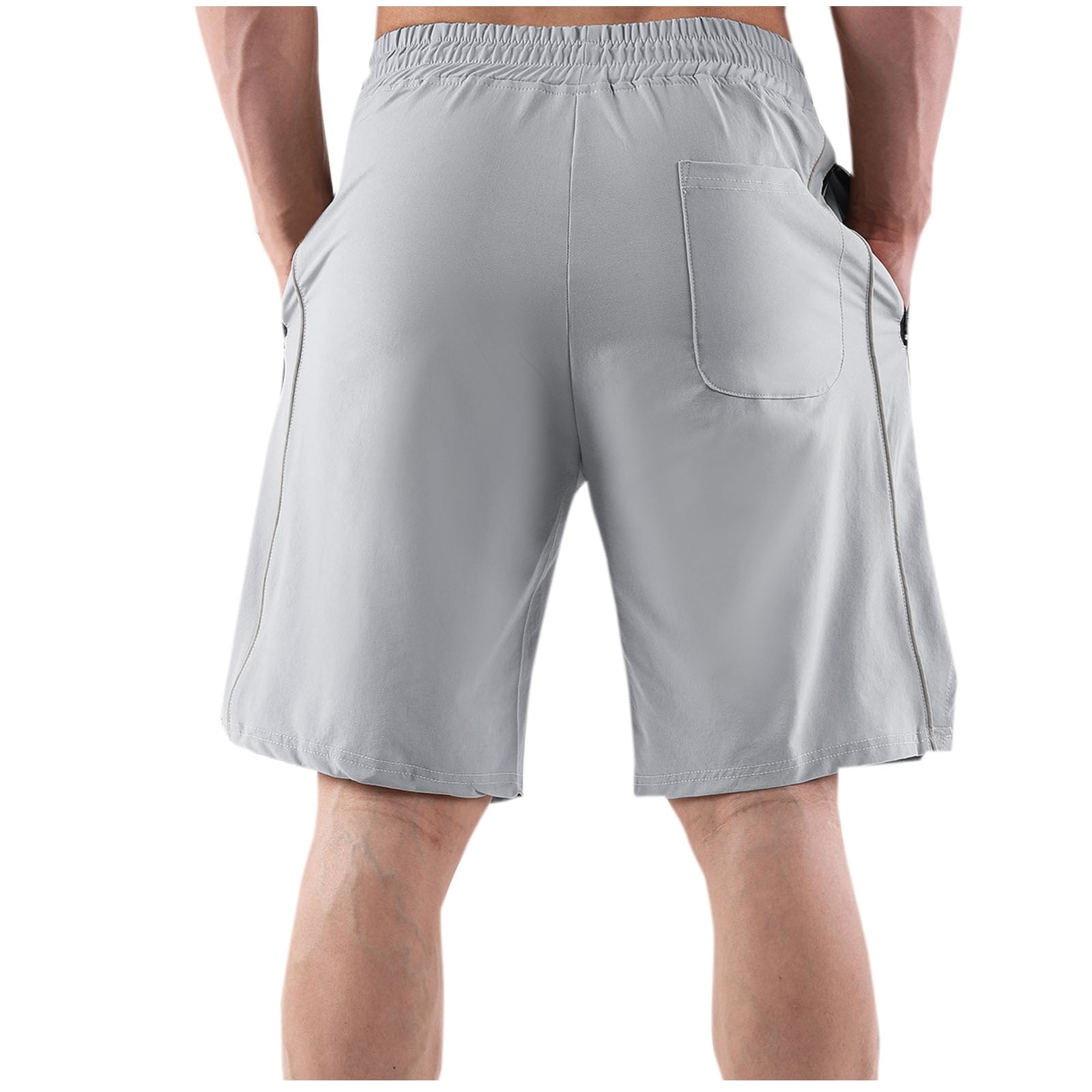 WXLWZYWL, Mens Shorts, XL, Gray, 10 Inch Inseam, Workout, Pockets