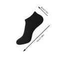 thumbnail image 3 of Resicozy 5 Pair Ankle Socks for Womens Casual Thin Breathable No Show Low Cut Solid Color Socks 2026 Black, 3 of 3