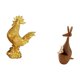 thumbnail image 5 of Figura de pollo, decoración Feng Shui, estatua de gallo, escultura, animal decorativo, recuerdo de fiesta, decoración divertida de escritorio, escultu, 5 of 8