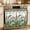 Green, variant on Farmhouse Cow Oven Skirt Curtain 32"Wx24"L,Waterproof Ruffled Stove Cover Skirt with 8 Ribbon Ties,Country Sunflowers Pig Cabin Barn Wooden Decorative Oven Door Curtains for Kitchen Cabinet Storage