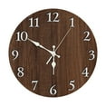thumbnail image 3 of Style Wall Clock For Living Room Bedroom 24 Hour Display Modern Density Board Hanging Clock With Design, 3 of 5