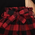 thumbnail image 5 of Baby Girl Long Sleeve + Plaid Skirt, Mesh Stitching Decoration Flared Sleeves Spring Clothing, 5 of 5