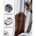 thumbnail image 3 of Western Cow Blackout Curtains for Bedroom Living Room Darkening Curtains 63 Inches Long Grey Checkered Farmhouse Art Window Curtain 2 Panels Set Insulated Window Treatment Grommet Drapes 42"x63", 3 of 9