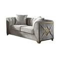 thumbnail image 6 of Valencia Modern Style 2 PC Living room Set Made with Wood in Cream Color, 6 of 7