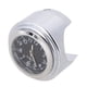 thumbnail image 4 of Medidor De Coche 7/8 Universal Chrome Motocicleta Impermeable Montaje en manillar Reloj negro, 4 of 6