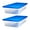 Blue Lid, variant on Homz Snaplock 56Qt Stackable Plastic Storage Container & Lid, Blue (2 Pack)