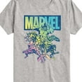 thumbnail image 3 of Marvel The Avengers - Group Rainbow - Toddler And Youth Short Sleeve Graphic T-Shirt, 3 of 5