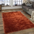 thumbnail image 2 of Allstar Orange High Density and High Quality High End Shaggy Area Rug. Very Soft Extra comfort (4' 11" x 7'), 2 of 5