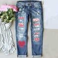 thumbnail image 2 of Ierhent Jeans Low Rise Womens Jeans High Waisted Wide Leg Baggy Jean for Women Stretch Denim Pants Blue,M, 2 of 5