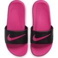 Nike Kawa Kids' Slide Sandals Color: Black Vivid Pink Size: 12