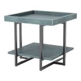thumbnail image 4 of Furniture of America Uurt 1-Shelf End Table, Antique Blue, 4 of 7
