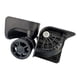 thumbnail image 1 of 2 ruedas para maleta, piezas de reparación de , resistentes al desgaste, para caja de viaje, accesorios de bricolaje, ruedas para maleta con Negro, 1 of 7
