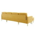 thumbnail image 6 of HiMiss 110" L-Shape Convertible Sectional Sofa Couch with Movable Ottoman Storage Pockets Modern Upholstered Sofa for Apartment, 6 of 8