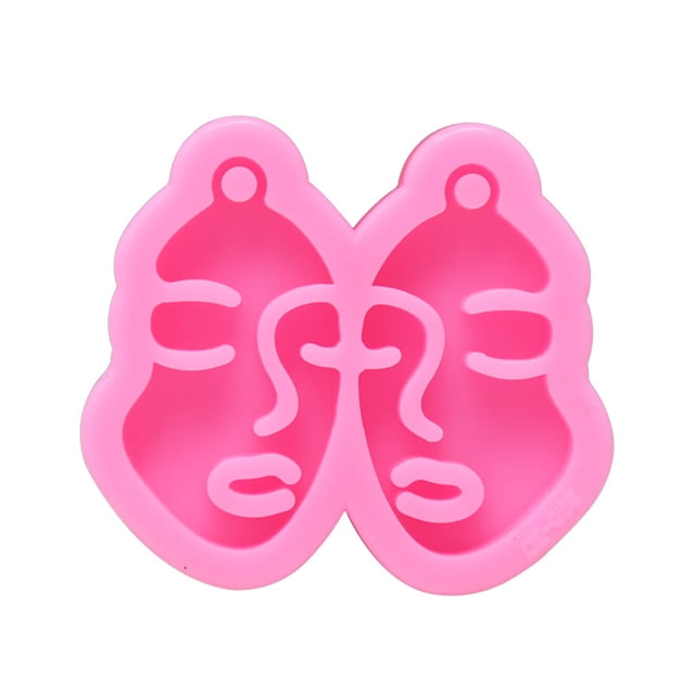 Wosthever Moldes de silicona para decoración de llaveros, accesorios de joyería, herramienta de fabricación de colgantes, suministros de líneas de arte Artesanía Wosthever HA061139-00