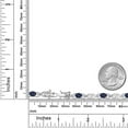 thumbnail image 6 of Gem Stone King 925 Sterling Silver Blue Sapphire and Lab Grown Diamond Bracelet for Women | 4.45 Cttw | Gemstone September Birthstone | Oval 6X4MM | Length 7.25 inches, 6 of 6