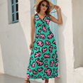 thumbnail image 2 of Leopard Print Pattern King Size Sleeveless Dress Dresses Summer Women Dresses Clothing Woman Dresses Dress, 2 of 7