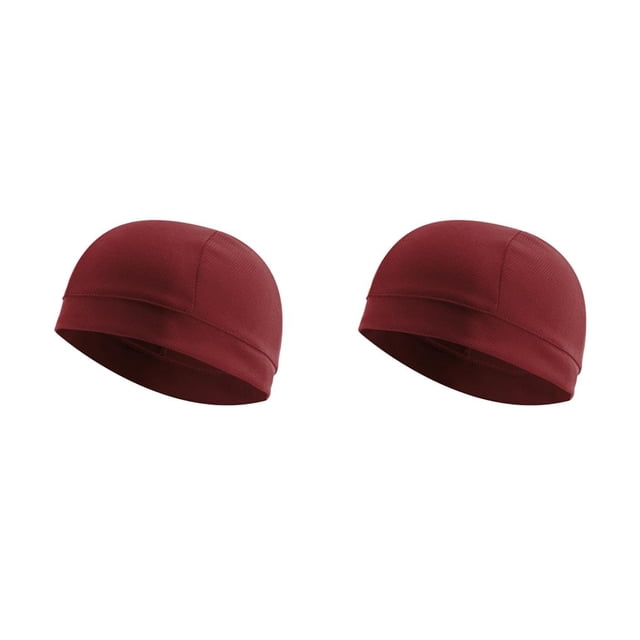 Qarigey Paquete de 9 gorras de calavera de refrigeración tela de malla ciclismo colores surtidos cómodos accesorios de ciclismo forro de rojo 2piezas