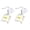 Yellow, variant on YYKihy Funny Alloy Goldfish Earrings Water Bag Shape Dangle Hook Earrings Fun Accessories