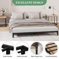 thumbnail image 3 of CazToi Base de cama metálica tamaño Matrimonio, base de cama plataforma de perfil bajo de 6 pulgadas, no necesita somier, silenciosa, 3 of 7