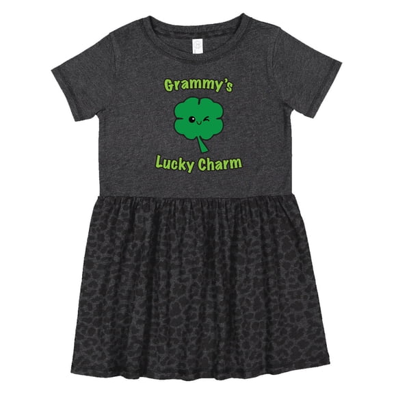 Inktastic Grammy's Lucky Charm Girls Toddler Dress