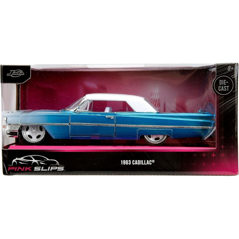 Pink Slips 1:24 1963 Cadillac Die-Cast Car, Toys for Kids