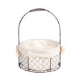 thumbnail image 1 of Panier de Rangement Décorations Paniers à Fleurs Fer Forgé Métal Rétro Creux Ornements Portables, 1 of 9