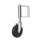 thumbnail image 5 of Rueda para puerta de cerca con giro de 360 ​​grados que evita que la puerta se arrastre para cercas de metal Plata de 4 pulgadas., 5 of 9