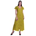 thumbnail image 2 of Moomaya Robe Longue Maxi pour Femmes à Manches Courtes, Robe Formelle/décontractée avec Poches P-TTG, 2 of 6