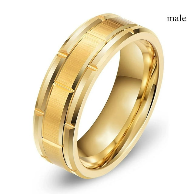 His and Hers Couple Rings Luxury Gold Color Women Rhinestones Zircon Rings Set Men Stainless Steel Ring Wedding Jewelry Gifts Male 10