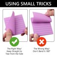 thumbnail image 3 of Tripumer Set of 8 Purple Lined Sticky Notes 3 x 3 inch Self-Stick Notes 82 Sheets for Writing Organizing Study, 3 of 6