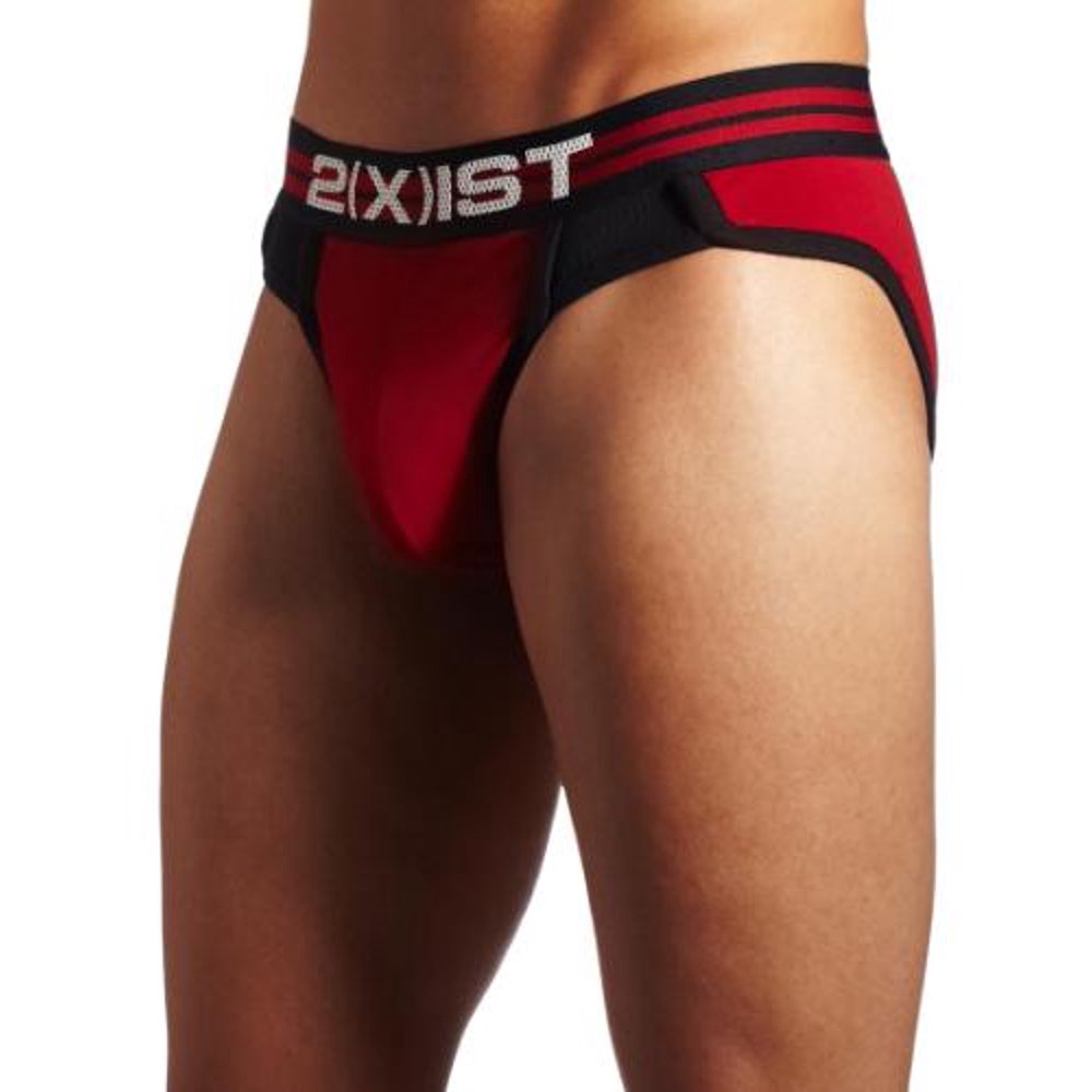 2(X)IST 2(x)ist Men's Sport Brief Underwear Briefs, Red / Black