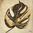 thumbnail image 2 of Pinto, Patricia 26x26 Black Ornate Wood Framed with Double Matting Museum Art Print Titled - Gold Contemporary Leaves II, 2 of 4