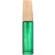 thumbnail image 1 of Paquete de 5 botellas de spray portátiles de vidrio esmerilado de 10 ml, rellenables, verdes, con tapa antipolvo para viajes., 1 of 1