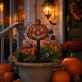 thumbnail image 3 of DefiDgd Halloween Theme Metal Yard Stake,Witch Hat Hollow-out Plug-in Iron Garden Stake for Halloween Garden Porch Patio Lawn Pathway Outdoor Courtyard Holiday Home Decoration(I), 3 of 6