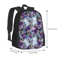 thumbnail image 2 of Balery Purple Marble Texture Backpack for Men and Women - Durable 600D Oxford Cloth -Large Capacity, Water-Resistant School, Travel, and Hiking Bag, 2 of 9