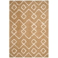 thumbnail image 6 of SAFAVIEH Toronto Isla Abstract Geometric Polyester Shag Area Rug, Beige/Ivory, 4' x 6', 6 of 6