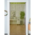 thumbnail image 2 of Nvzi-c 2 Pack 39 x 79 Inch Curtains for Doorways Room Divider Curtains Hippie Room Decor Hanging Beaded Curtains for Bedroom Closet Door,Green, 2 of 4