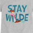 thumbnail image 2 of Zootopia 2 - Nick The Fox Stay Wilde - Toddler Girls Short Sleeve T-Shirt, 2 of 4