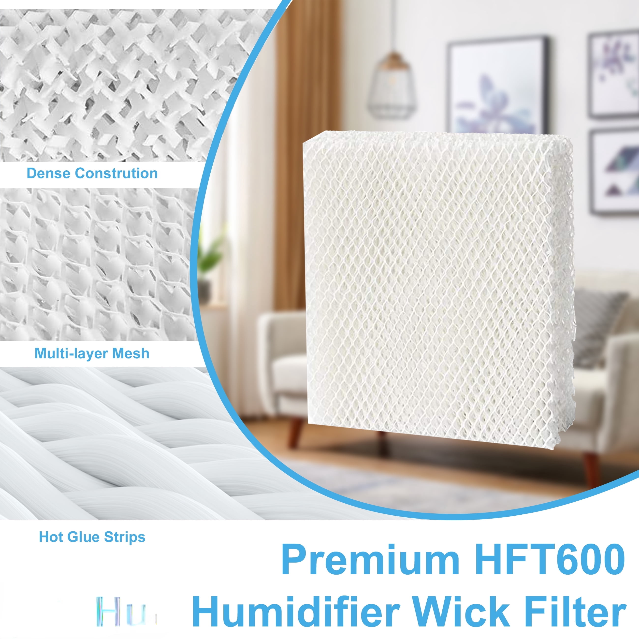 YNXGR  Humidifier Replacement Wicking Filter HFT600 for Honeywell Filter T HFT600 / HFT600PDQ HEV615