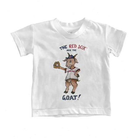 Boston Red Sox Tiny Turnip Toddler GOAT T-Shirt - White