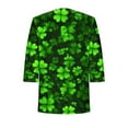 thumbnail image 6 of Levmjia Womens Cardigan Fashion 3/4 Sleeves St. Patrick's Day Printed Open Front Loose Cover Up Beach Blouse Casual Lightweight Shawl Vacation Spring Summer, 6 of 7
